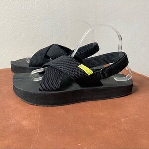 The Healing Sole | Everett Woven Mesh Strap Plantar Fasciitis Platform Sandals